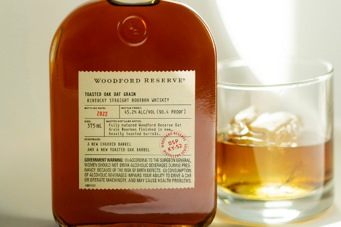 Woodford Reserve announced the latest in its Distillery Series: Toasted Oak Oat Grain, with a nose of cinnamon raisin oatmeal cookie and flavors of spice, citrus and dark chocolate.