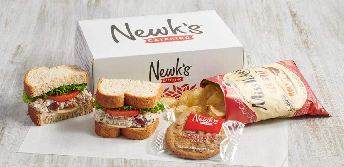 Newk’s offers grab-and-go items as well as catering.
