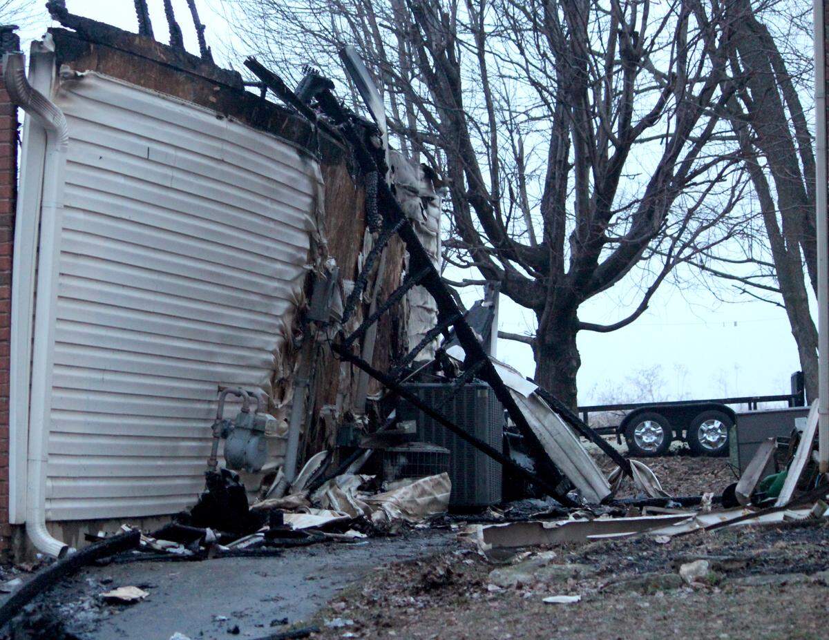 A house on Meadow Valley Road in Lexington was totally destroyed by a fire Jan. 1, 2026.