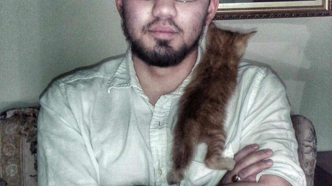 Salahuddin Jitmoud, shown here in a 2014 photo from his Facebook page, was stabbed to death in Lexington while delivering Pizza Hut pizzas.
