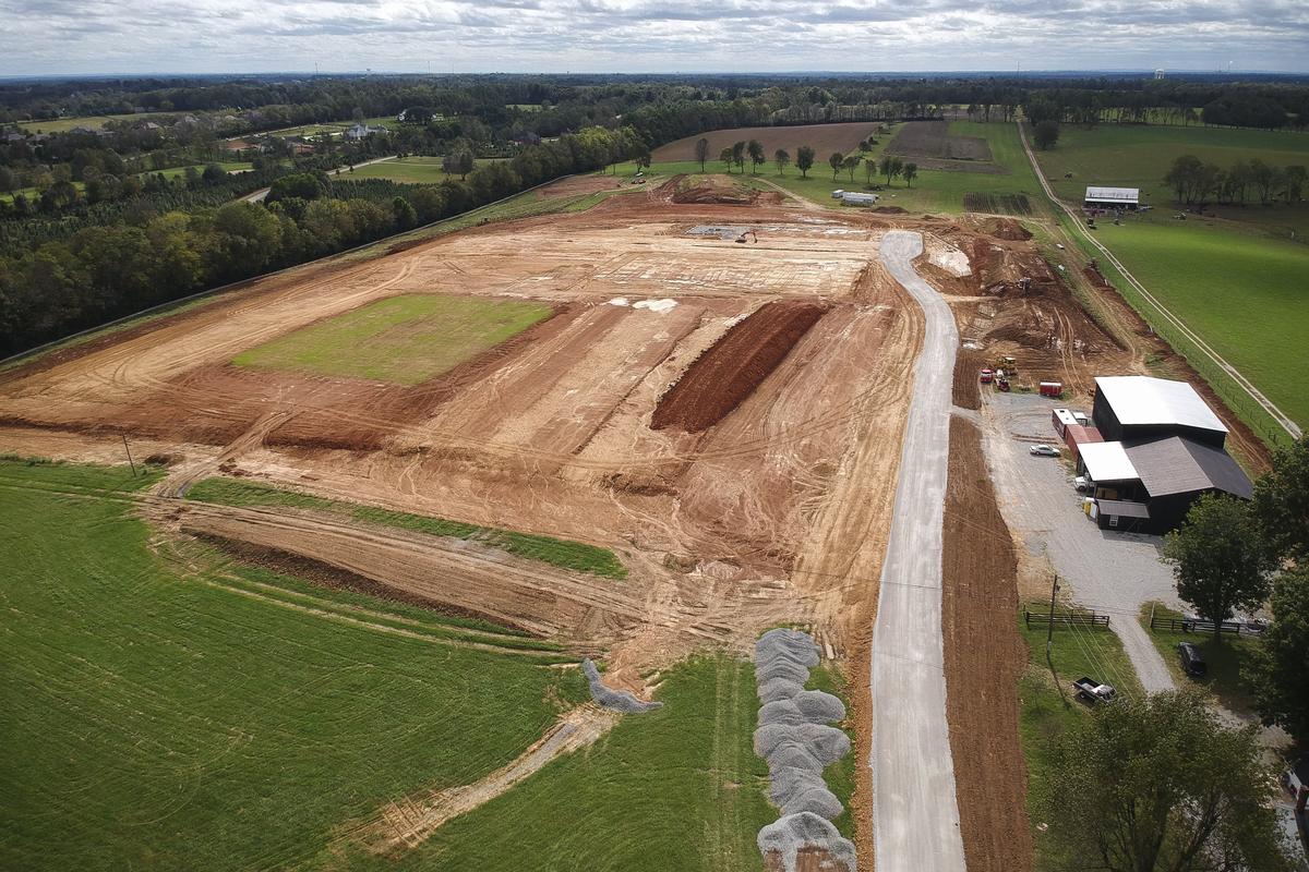 The new site of Clays Mill Baptist Church is currently under construction Wednesday at 1220 Brannon Road in Jessamine County. The church is suing the Jessamine County Board of Adjustment which is attempting to limiting the number of busses the church can operate on Brannon Road.