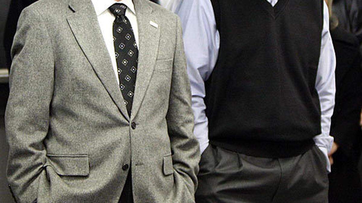 University of Kentucky President Lee Todd, left, and Athletics Director Mitch Barnhart