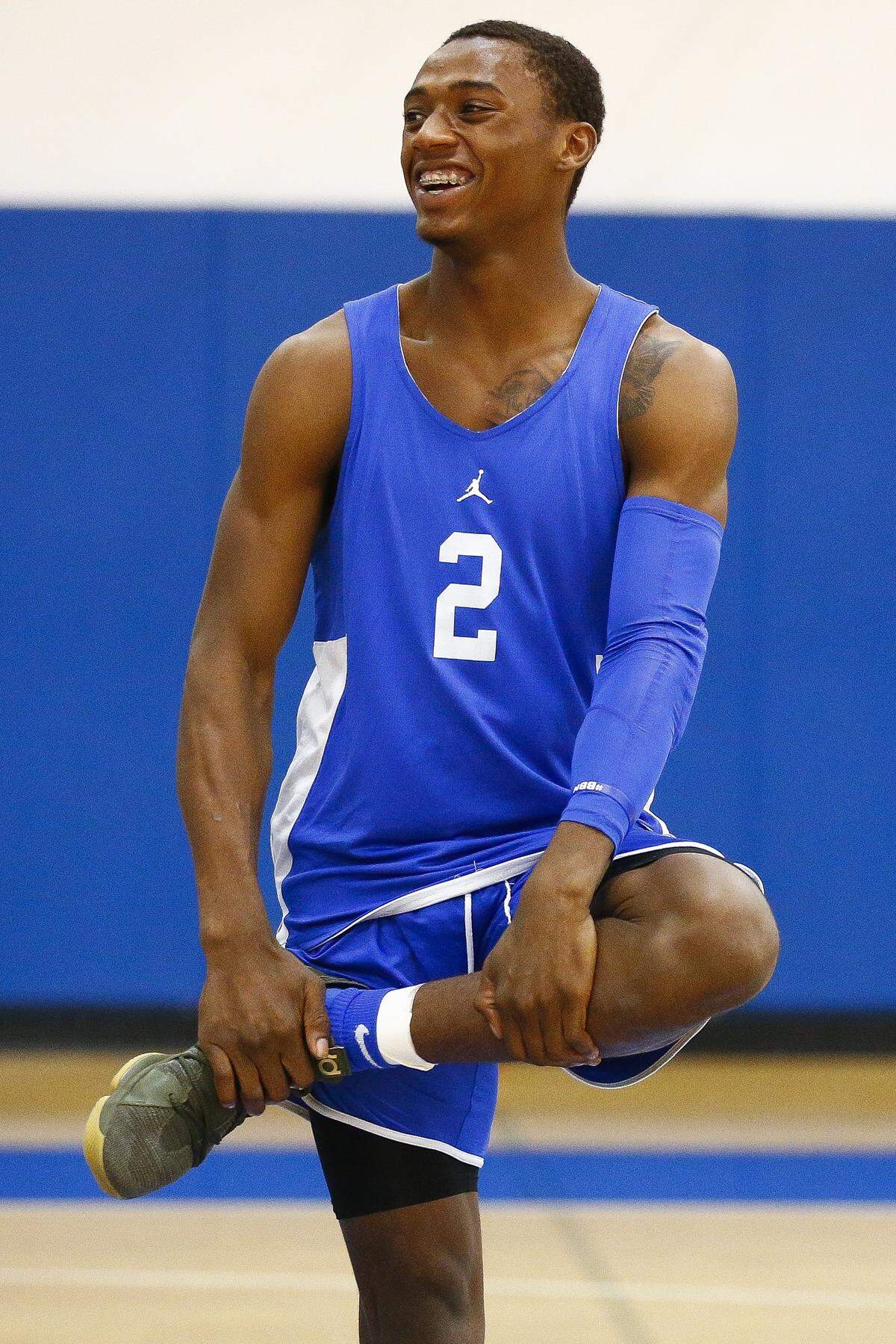 Ashton Hagans can get to the basket against almost anyone but will be looking to improve his outside shooting in order to stretch defenses even more.