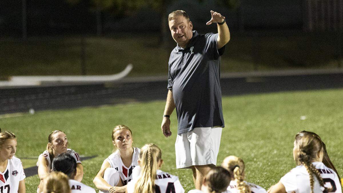Paul Laurence Dunbar coach Jeff Stone led the Bulldogs to a 19-3-1 record and a 43rd District championship in his first season.