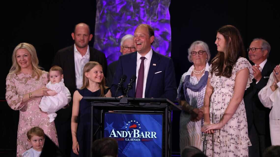 Central Kentucky congressman wins Senate primary to replace Mitch McConnell