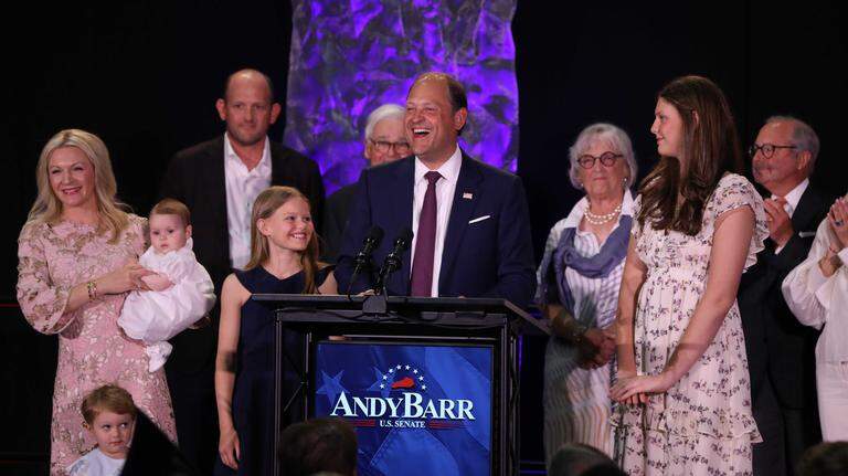 Central Kentucky congressman wins Senate primary to replace Mitch McConnell