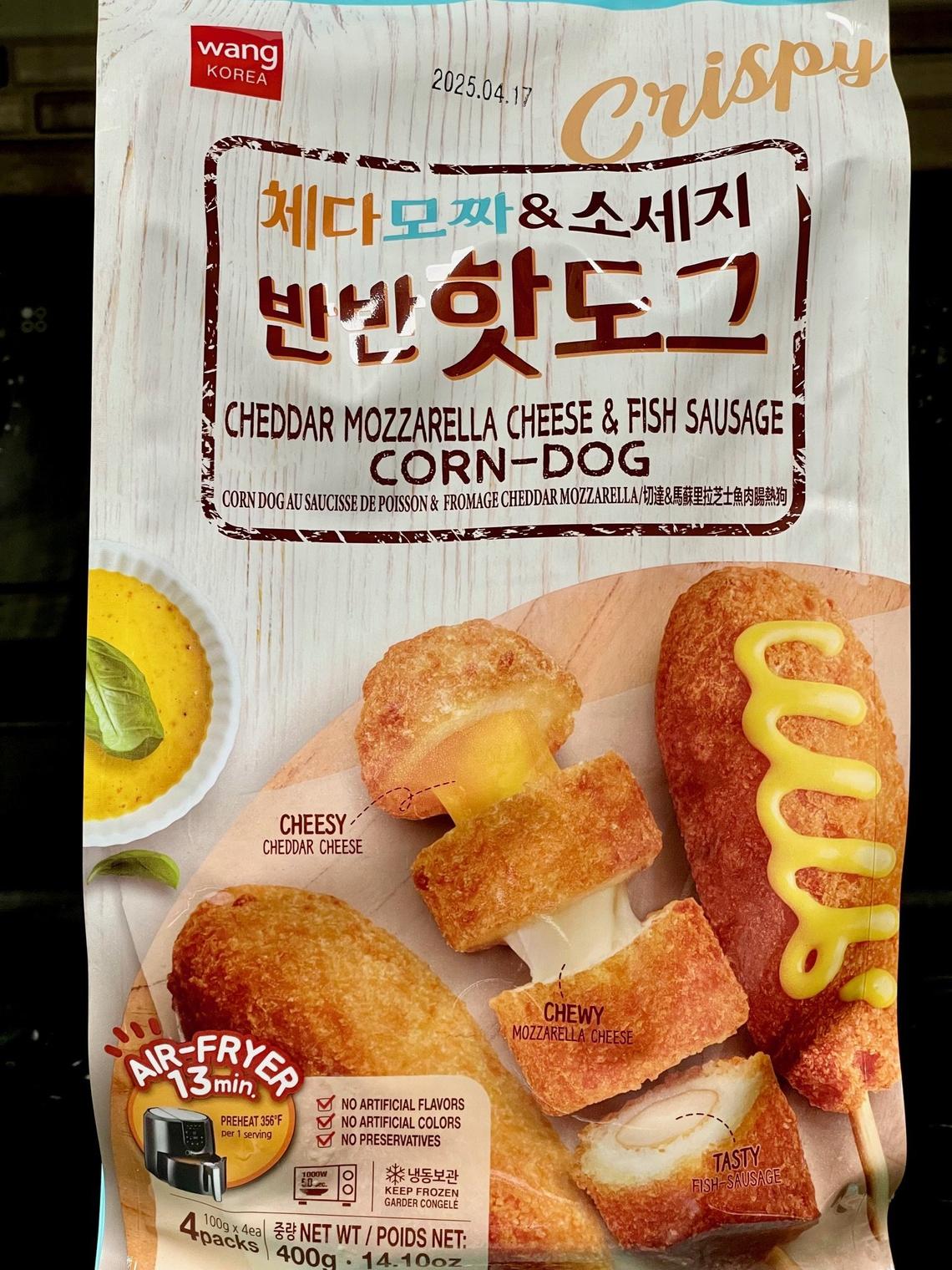 Wang Korea brand frozen Korean corn dogs are available at Yu Yu Asian Supermarket at 393 Waller Ave.