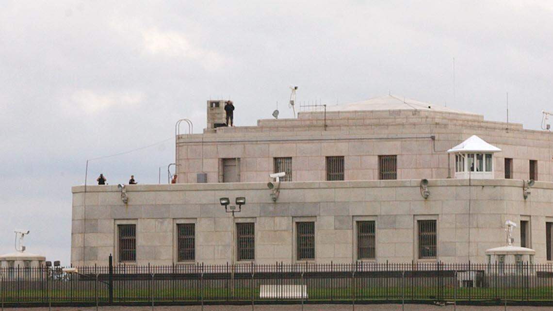 Fort Knox gold depository building.