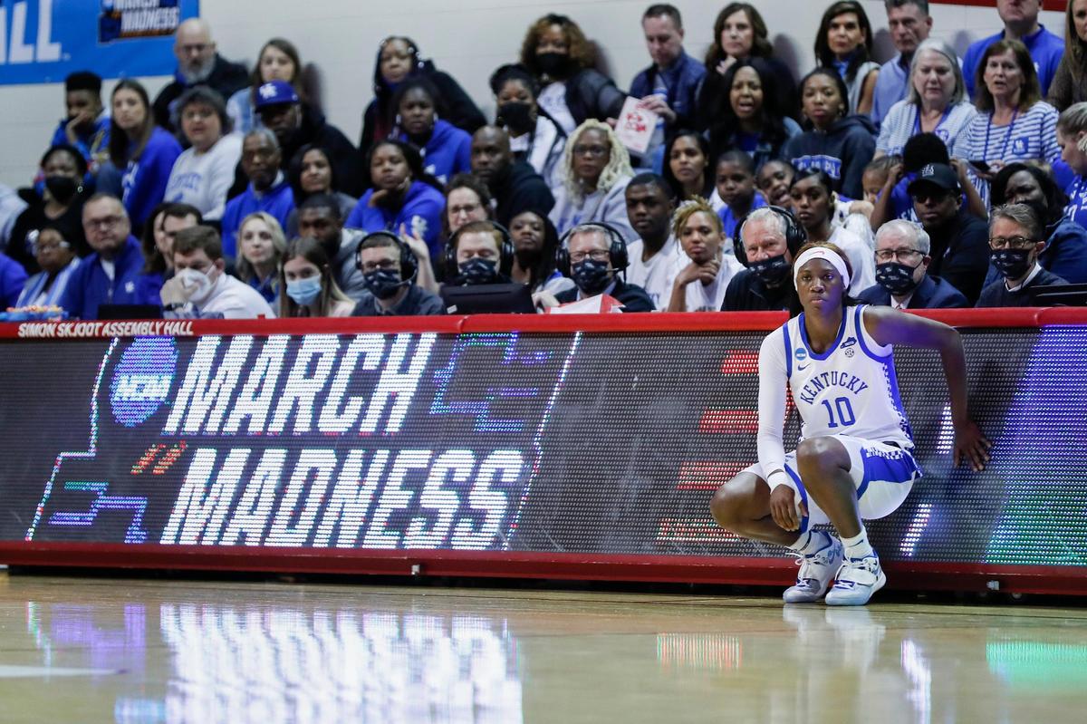 Kentucky star Rhyne Howard, who waits to enter Saturday’s game against Princeton, totaled 2,290 points, 789 rebounds and 334 assists in her career in Lexington. She is expected to be a top WNBA Draft pick.
