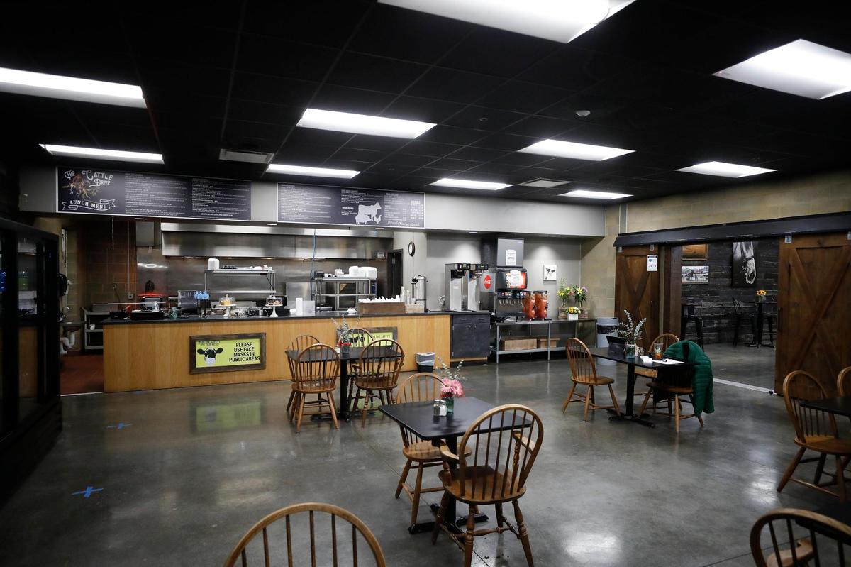 The Cattle Drive restaurant opened at the Blue Grass Stockyards on Nov. 9. During the shutdown, it’s carryout only but when dining in returns, the Settles plan to return and after the first of the year will add more hours.