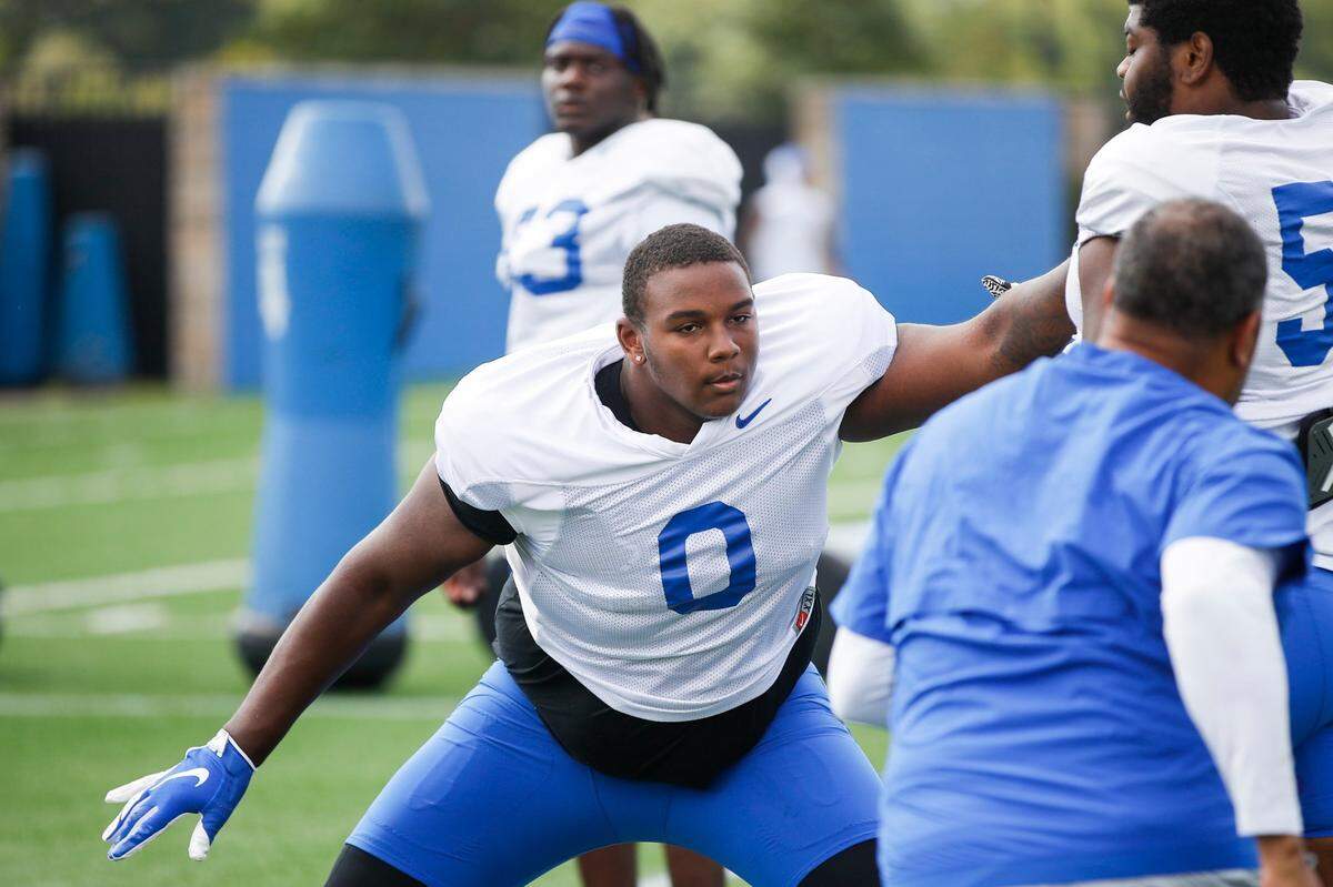 The play of Kentucky true freshman defensive tackle Deone Walker has generated a lot of positive buzz during UK’s preseason training camp.