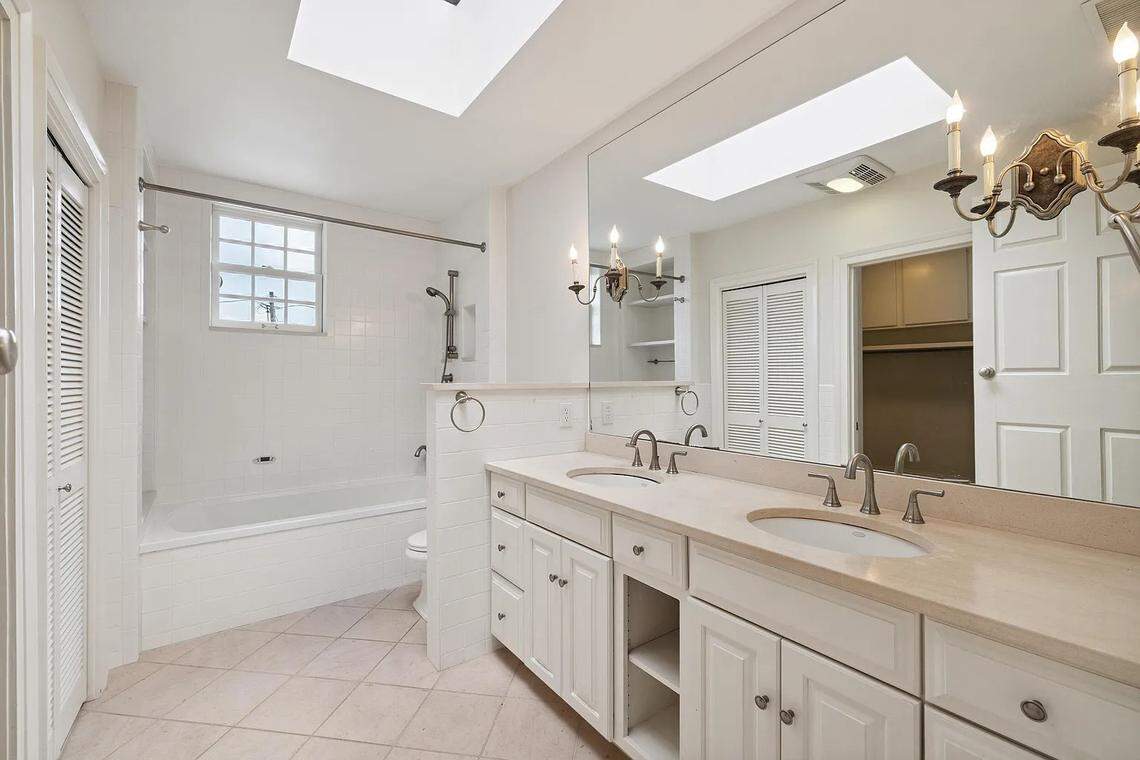 A view of a suite bathroom at 220 Market St.