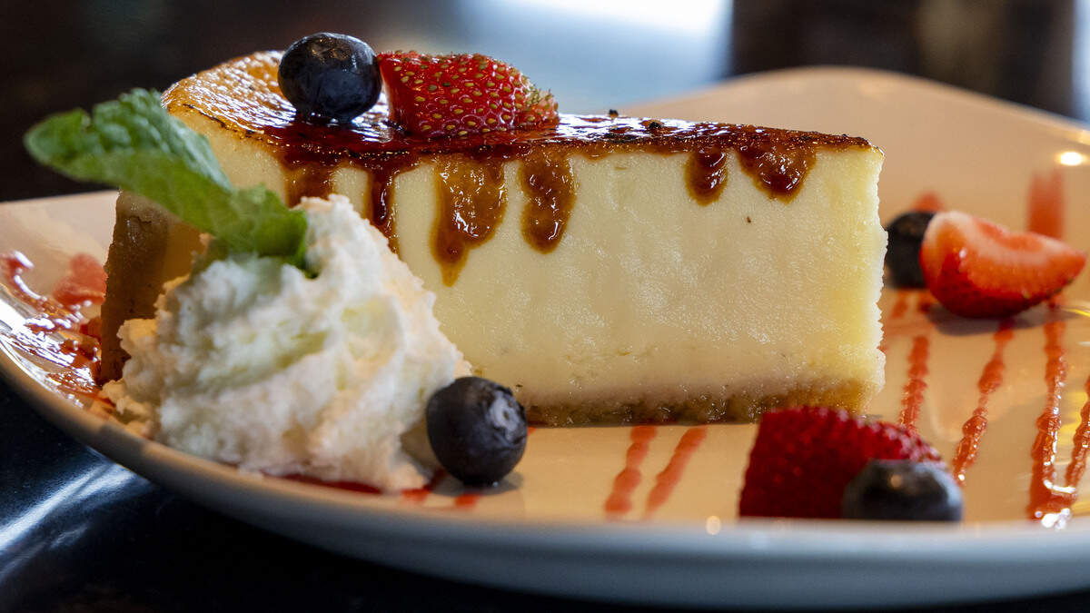 Creme Brûlée Cheesecake ($10.25) is one of the items available on Firebirds Wood Fired Grill’s three-course special menu.