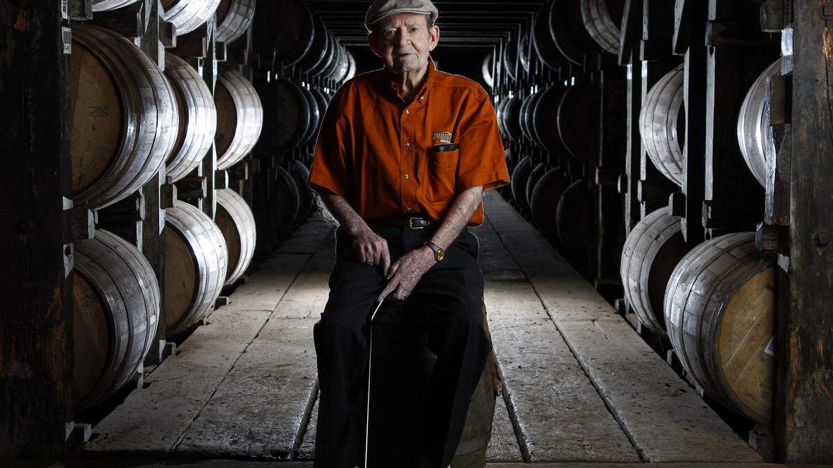 Elmer T. Lee, master distiller emeritus at Buffalo Trace, shown here on May 14, was the innovator of premium bourbon. 