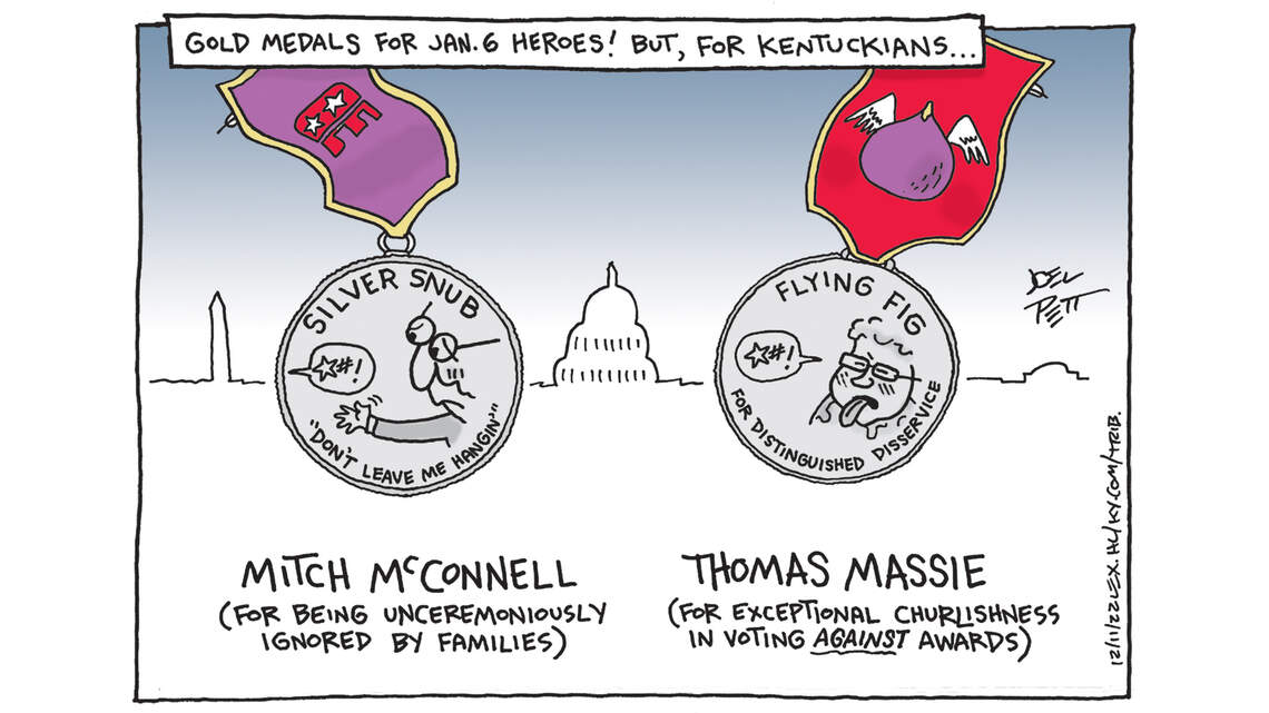 Joel Pett: Some special medals for Ky pols