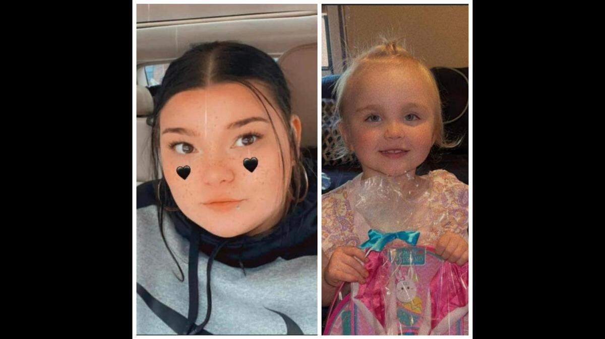 Brittney Slaughter and Chloe Darnell, 4, have been reported missing out of Whitney County, according to the Whitley County Sheriff’s Department.