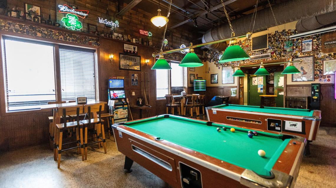 The Paddy Wagon has pool tables in the pub.
