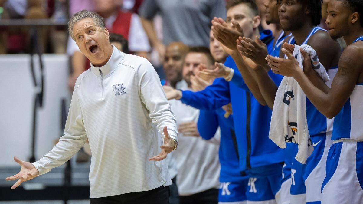 Kentucky Coach John Calipari and the Wildcats had a 10-5 record going into Tuesday’s game against South Carolina.