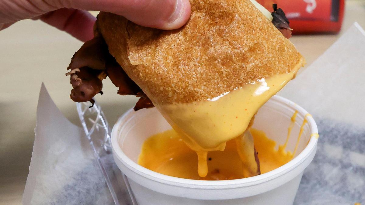 The Rushmore sandwich at Dad’s Favorites Deli is known for the homemade beer cheese sauce that comes with it. Owner James “Dad” Caudill says the sandwich was created about eight years ago after his son had a dream about a new sandwich. “We all kind of looked at him, rolled our eyes, shook our heads, like, oh no. Well, he made one, I dumped it in the sauce and I got cold chills,” said Caudill.