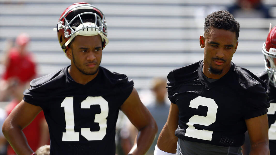 Who will be Alabama’s starting QB? ‘I wish we could talk about something else,’ Saban says