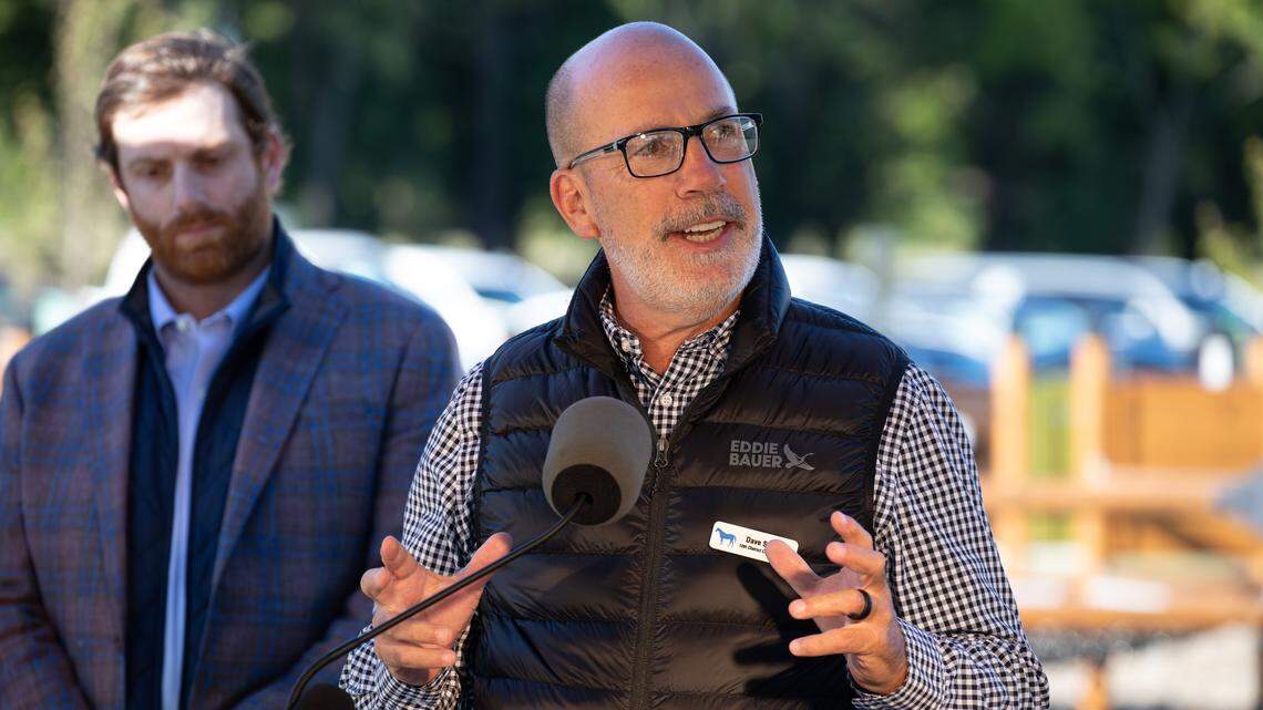 10th District Councilmember David Sevigny, whose district includes Cardinal Run Park South, says this revitalized green space provides excellent naturalized and paved trails, children's play areas, dog parks, playing fields, sport courts, and restroom facilities during the ribbon-cutting ceremony officially opening Cardinal Run Park North on Oct. 9, 2025, in Lexington, Ky.