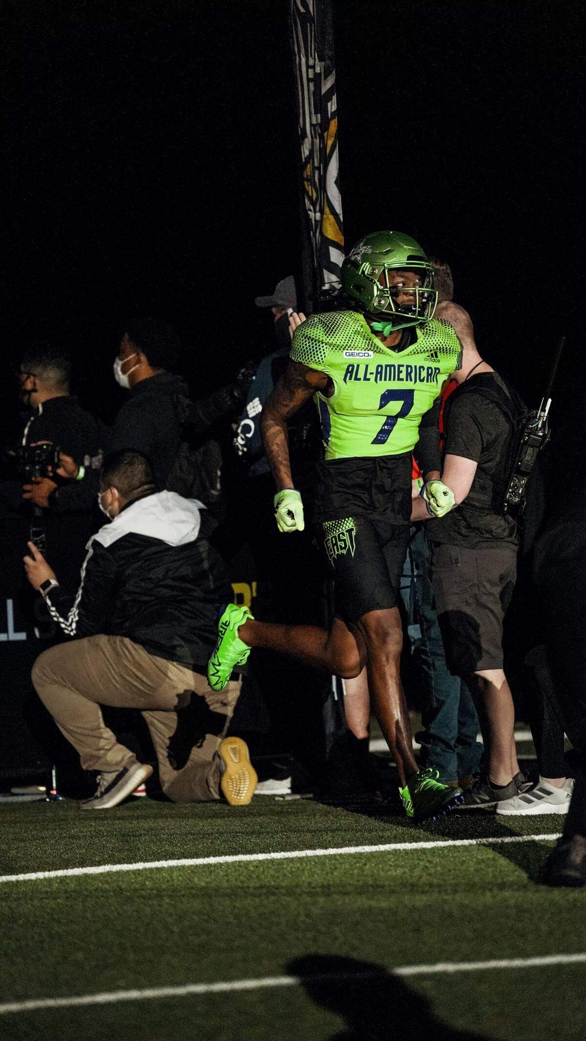 Barion Brown, an incoming freshman wide receiver for Kentucky, won three individual sprint championships at his state’s high school track championships this spring.
