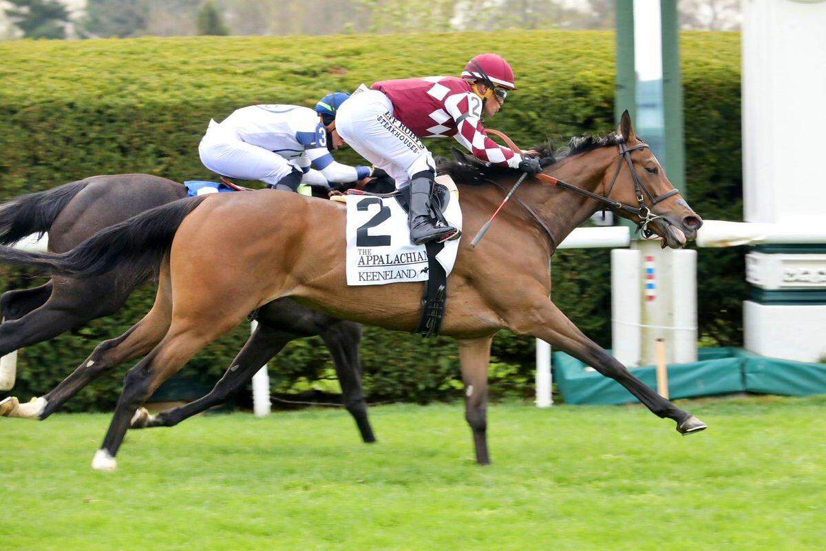 Papilio won the Grade 2 Appalachian, her second career race in the U.S., on Saturday.