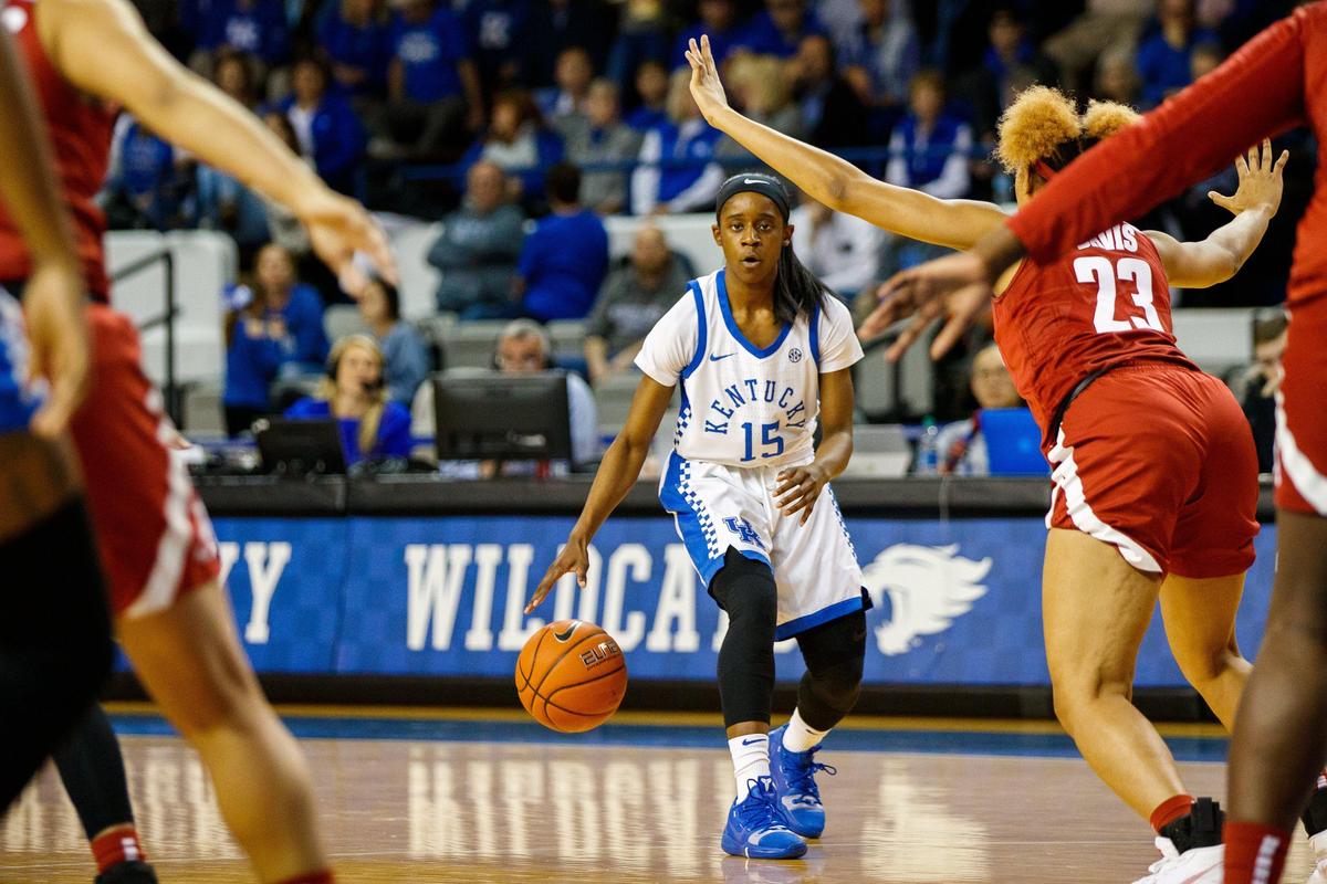 Kentucky point guard Chasity Patterson (15) was named SEC Sixth Player of the Year last season.