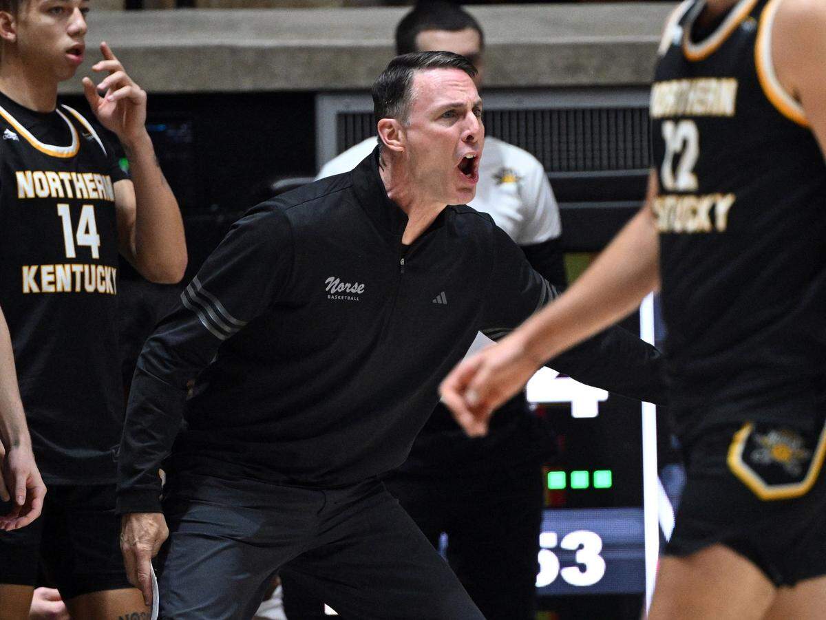 Northern Kentucky coach Darrin Horn has led the Norse to the Horizon League Tournament title in 2020 and 2023.