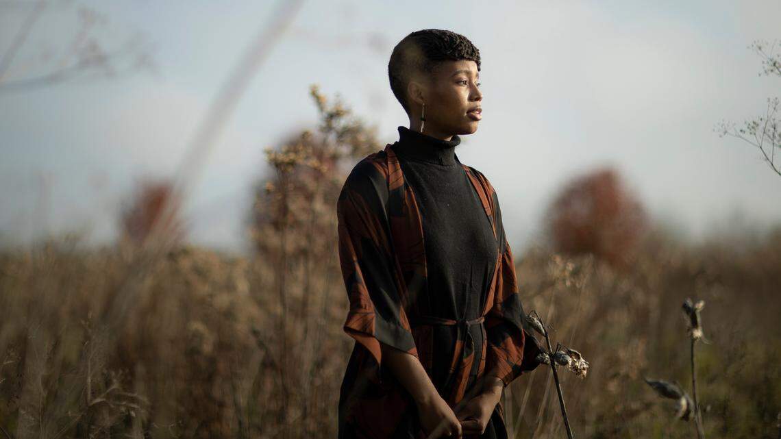 J. Nicole Gordon poses for a portrait at Hisle Farm Park in Lexington, Ky., on Thursday, Nov. 12, 2020.