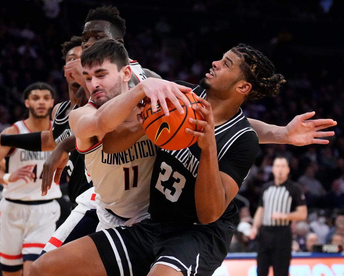 In its 2023 NCAA Tournament opener, Kentucky will face Providence — led by ex-UK forward Bryce Hopkins (23).