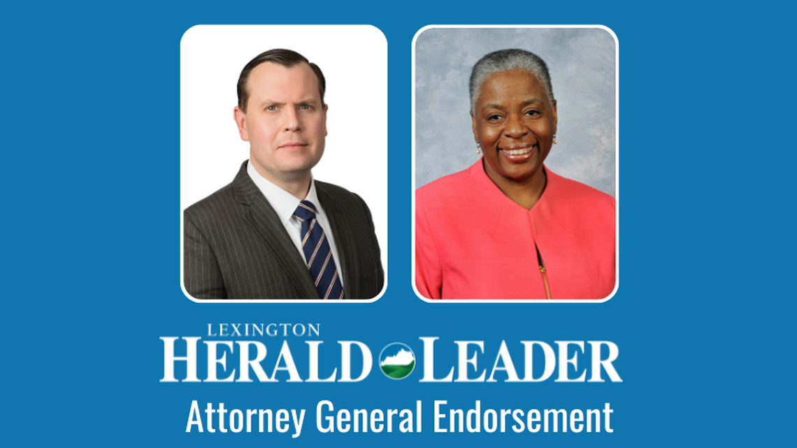 The Herald-Leader endorses Democrat Pamela Stevenson (right) for Attorney General over Republican Russell Coleman in the Nov. 7, 2023, general election.
