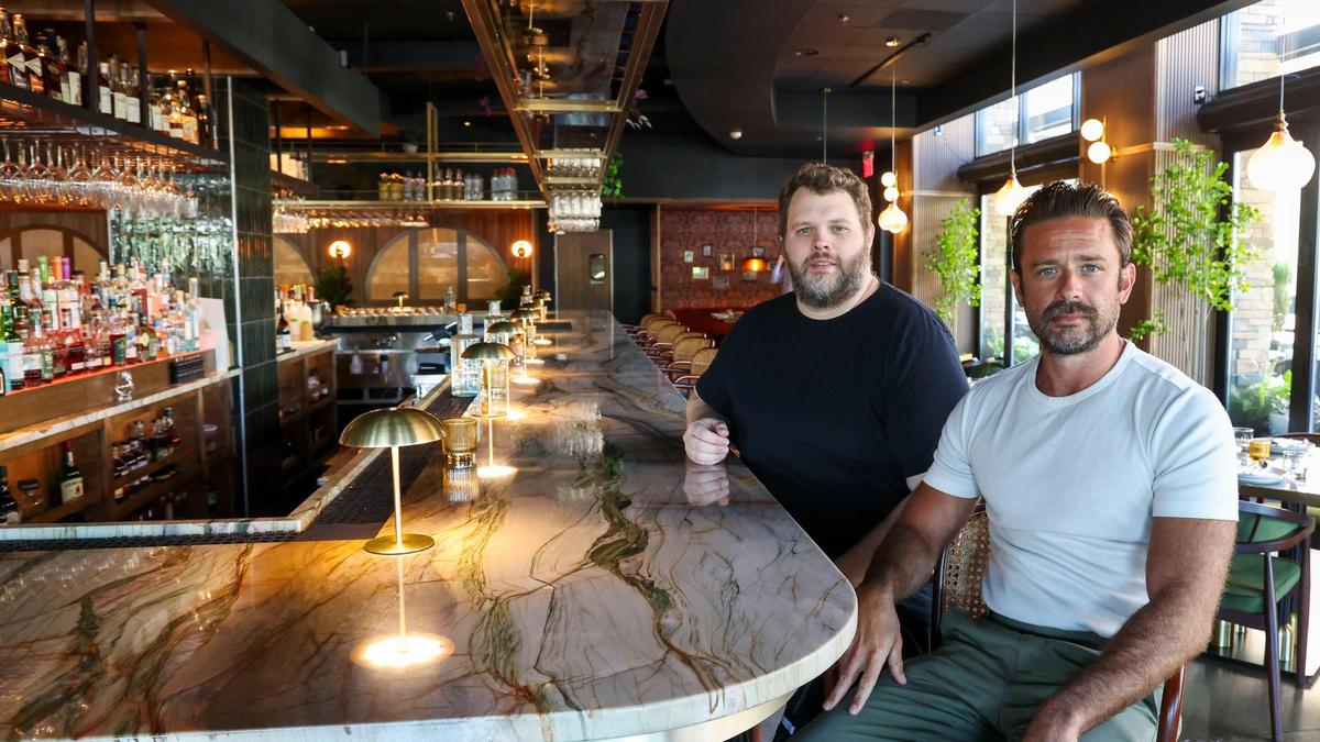 Mileta Proprietor and Managing Partner Dallas Rose, right, and Executive Chef and Partner Alex Green at the bar of their Fayette Mall restaurant, Friday, June 27, 2025, in Lexington, Ky. “I don’t think we want to make any bones about it, but we set out and wanted to be the best restaurant in the city. That’s the goal,” said Rose. Added Green, ““It’s always a good sign when other chefs from other restaurants come in and say, ‘hey, you’re doing something cool’ and that they thought Lexington wasn’t ready for.”
