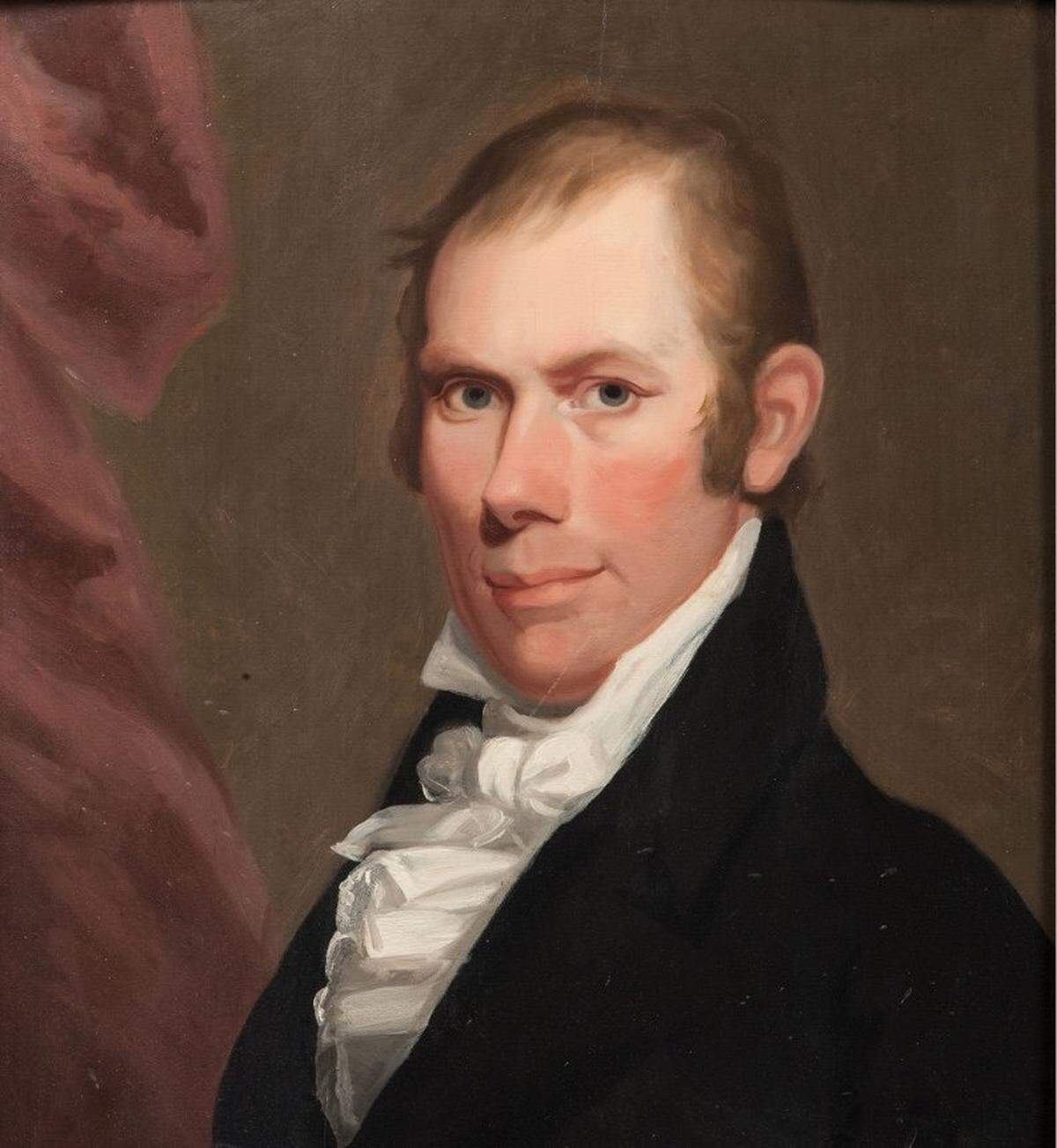 Matthew Harris Jouett’s 1818 portrait of Rep. Henry Clay of Kentucky is considered the best image of the young statesman early in his lengthy career