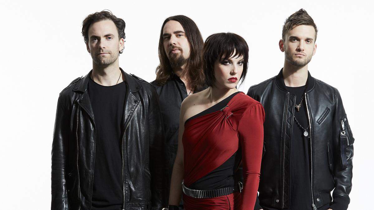 Halestorm will perform at Rupp Arena Dec. 5. From left, Halestorm members are Josh Smith, Joe Hottinger, Lzzy Hale and Arejay Hale.