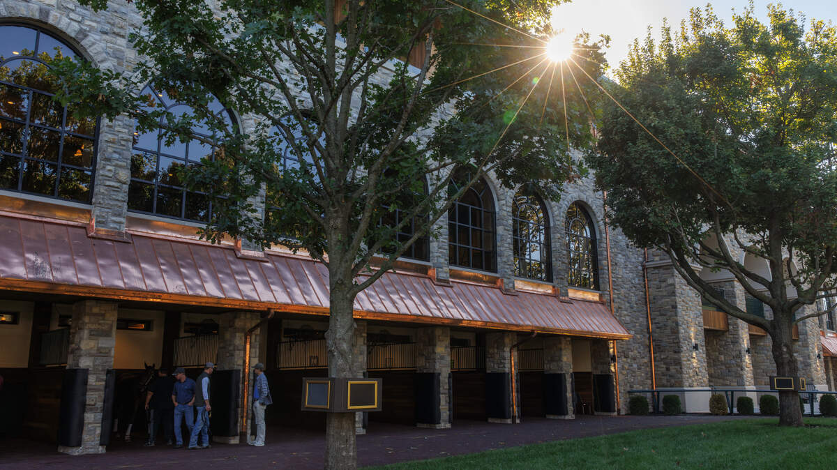 Paddock Atrium Building New Paddock Building dining space: Keeneland spring meet 2026 ...