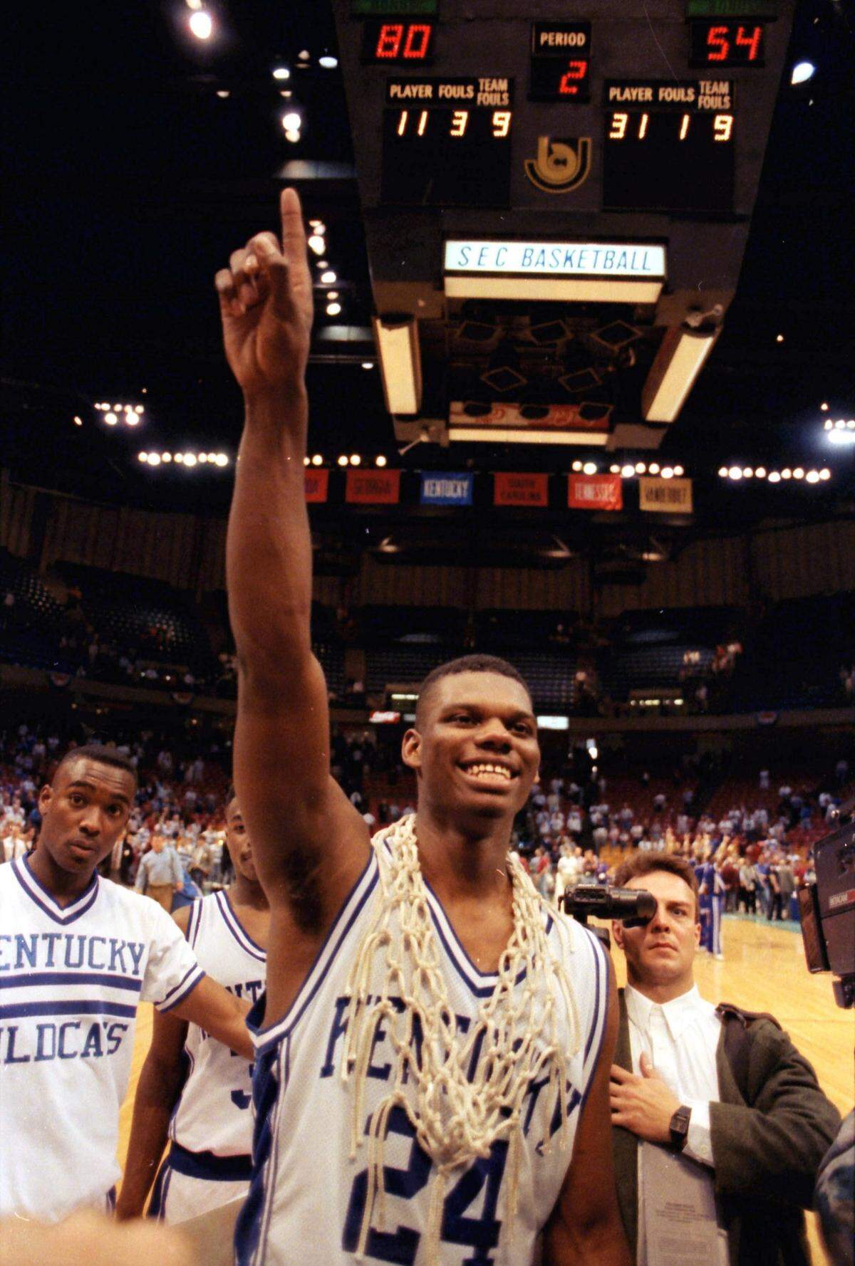 Jamal Mashburn, who was recruited by Rick Pitino out of New York City, is the No. 6 scorer all time in Kentucky men’s basketball history with 1,843 points.