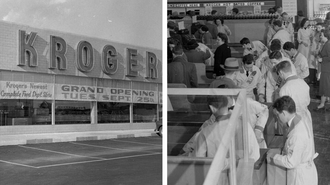 Kroger’s 100 years in Lexington in photos: ‘Magic carpet’ doors, AC and more