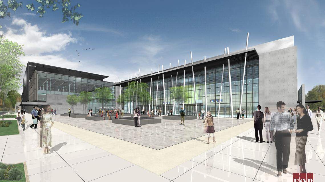 Southland Christian Church's architectural renderings of its new Richmond Road campus, on the site of the Lexington Mall. The project will include renovation of the current shopping center and some new construction. The church expects to raise $30 million to cover the cost of the entire campus, which would begin holding services in 2012.