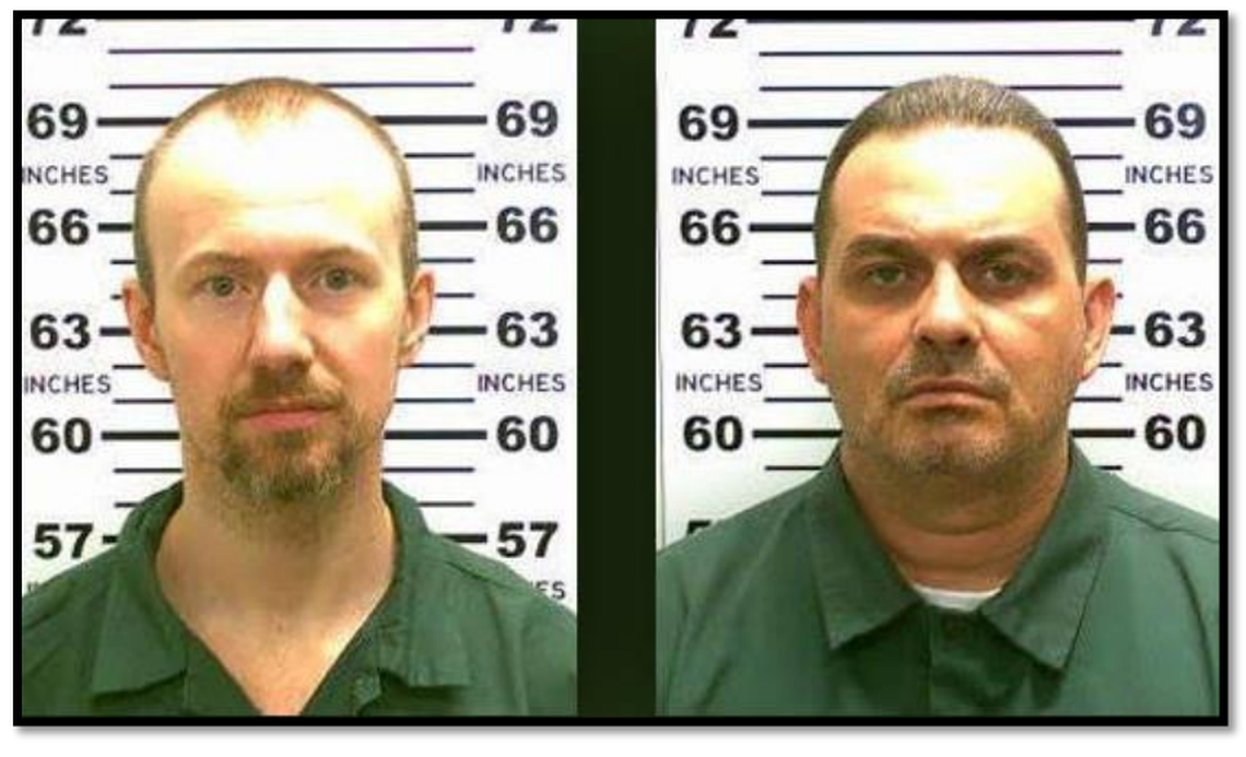 Convicted murderers David Sweat, left, and Richard Matt escaped from a prison in upstate New York in 2015.