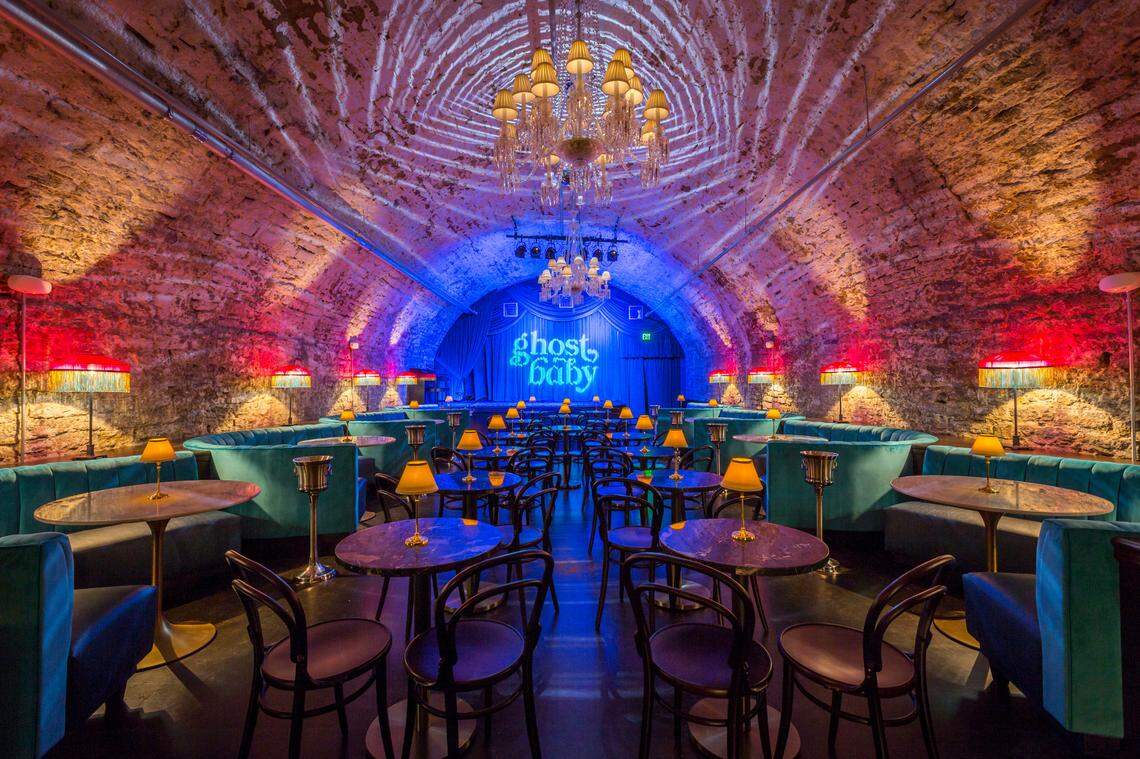 Ghost Baby in Cincinnati is in an underground lagering tunnel once used for aging beer.