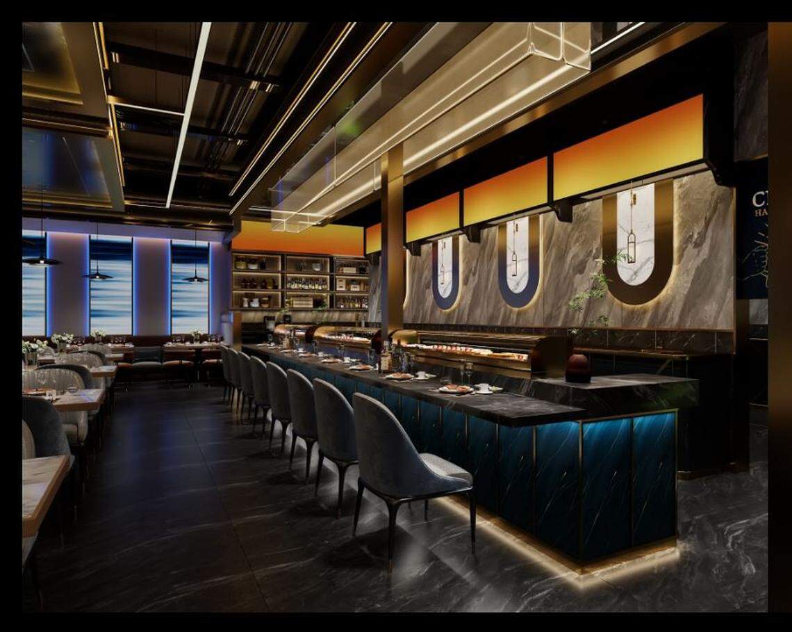 A rendering of how the new Osaka Japanese Restaurant in Great Acres will look when it’s ready to open later this year.