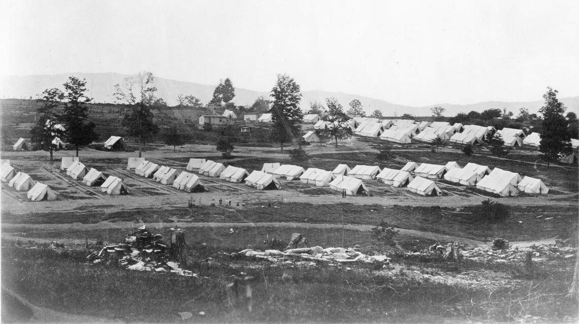 Camp Nelson’s convalescent camp in 1865 was a small city of tents filled with men recovering from sickness and disease.