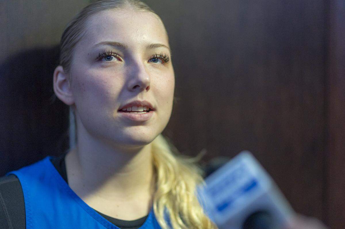 Kentucky’s Clara Strack said the Wildcats’ height at several positions this season is “not something that a lot of teams can match.”