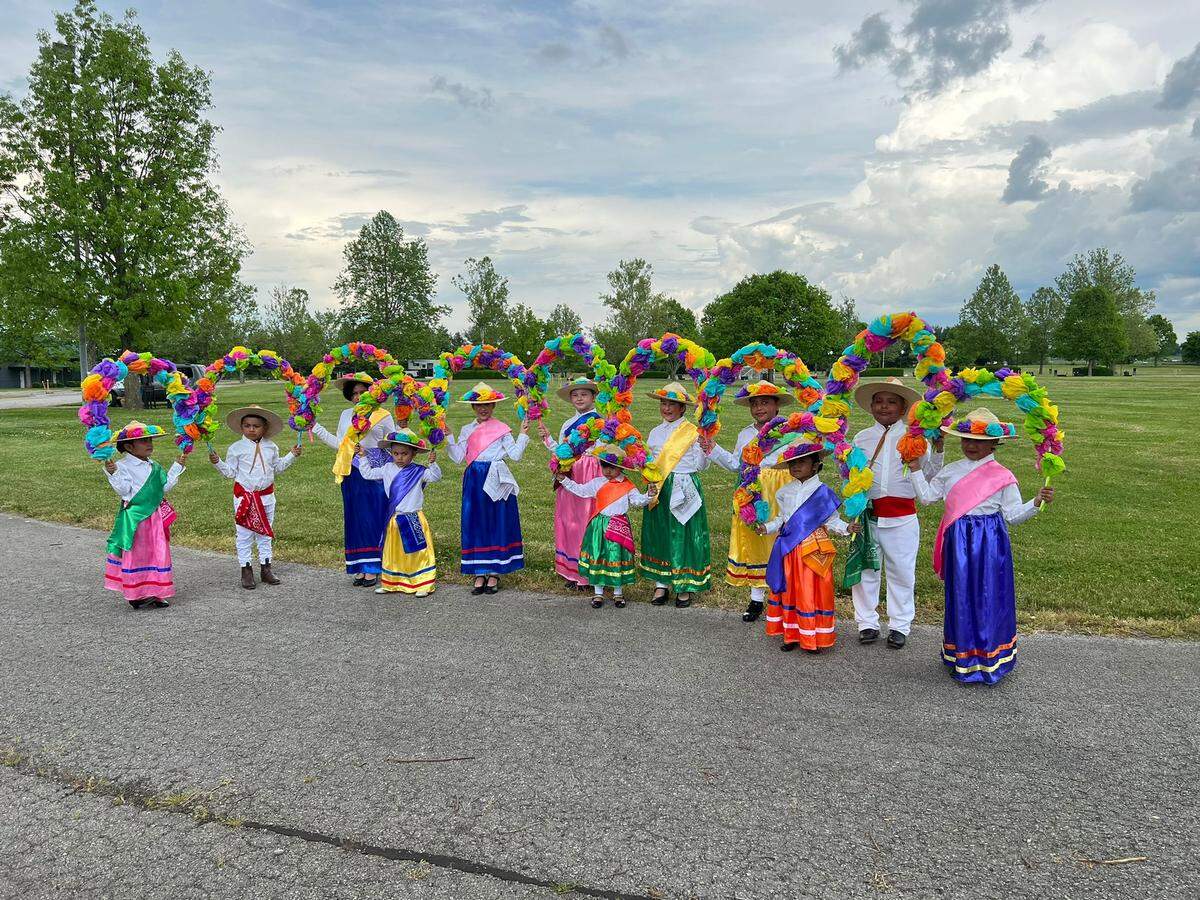Children from the Casa de la Cultura de Kentucky performed at a Mother’s Day event earlier this year. The organization’s Viva Mexico celebration will feature dancers of all ages performing traditional dances.