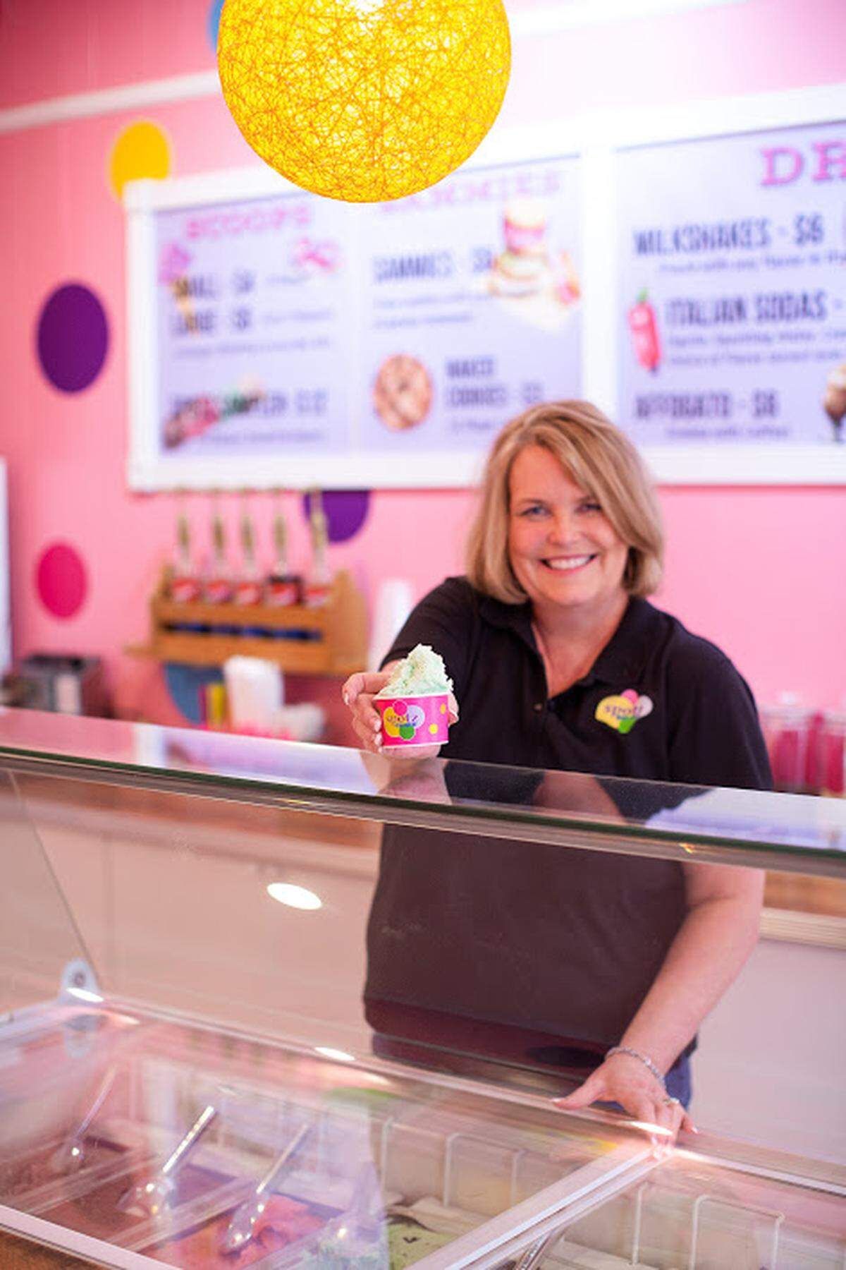 Beth Richardson, co-owner of Spotz Gelato, which has opened a scoop shop in Versailles, is opening in Shelbyville and will have her truck in Lexington’s Warehouse Block every weekend.