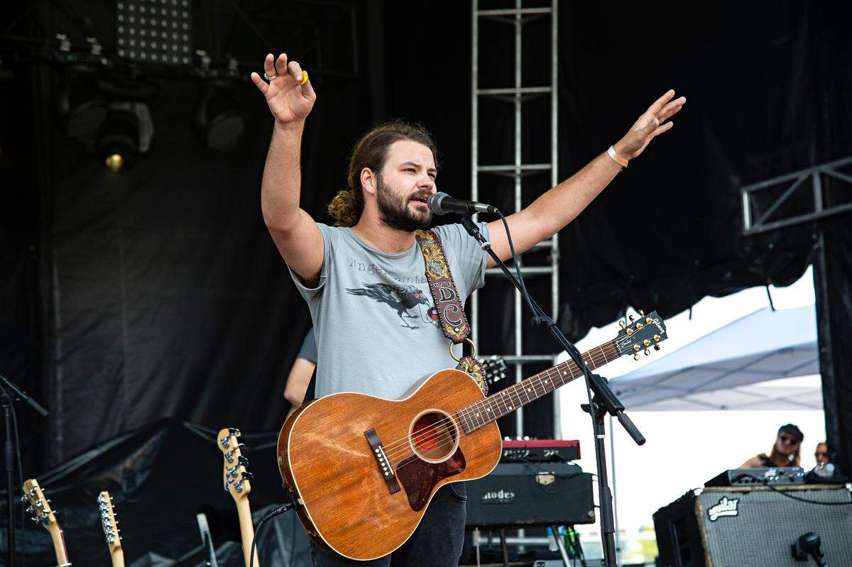 Brent Cobb played the Forecastle Festival at Waterfront Park in Louisville July 14.