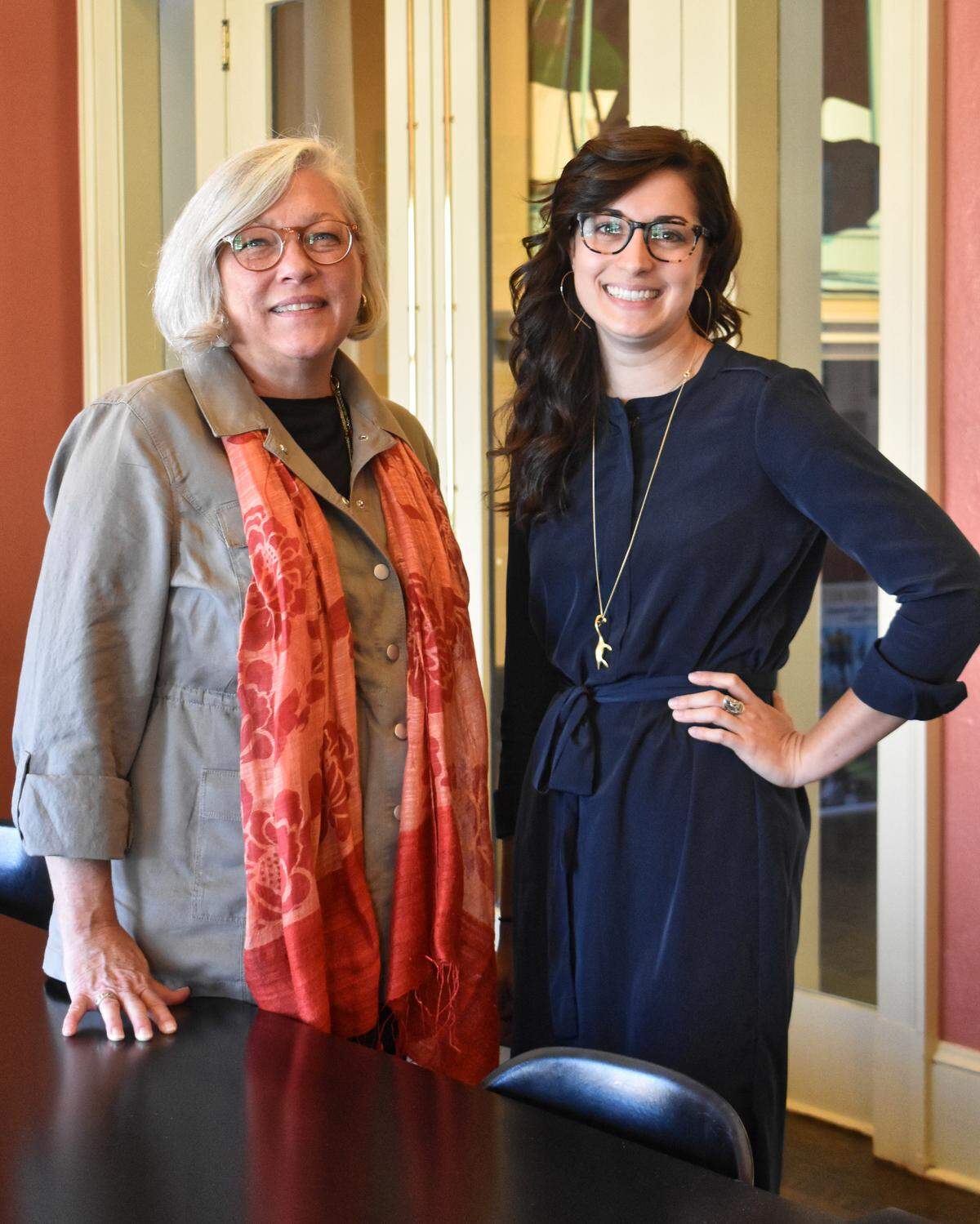 Lexington Philharmonic Executive Director Allison Kaiser, left and General Manager Sarah Thrall.