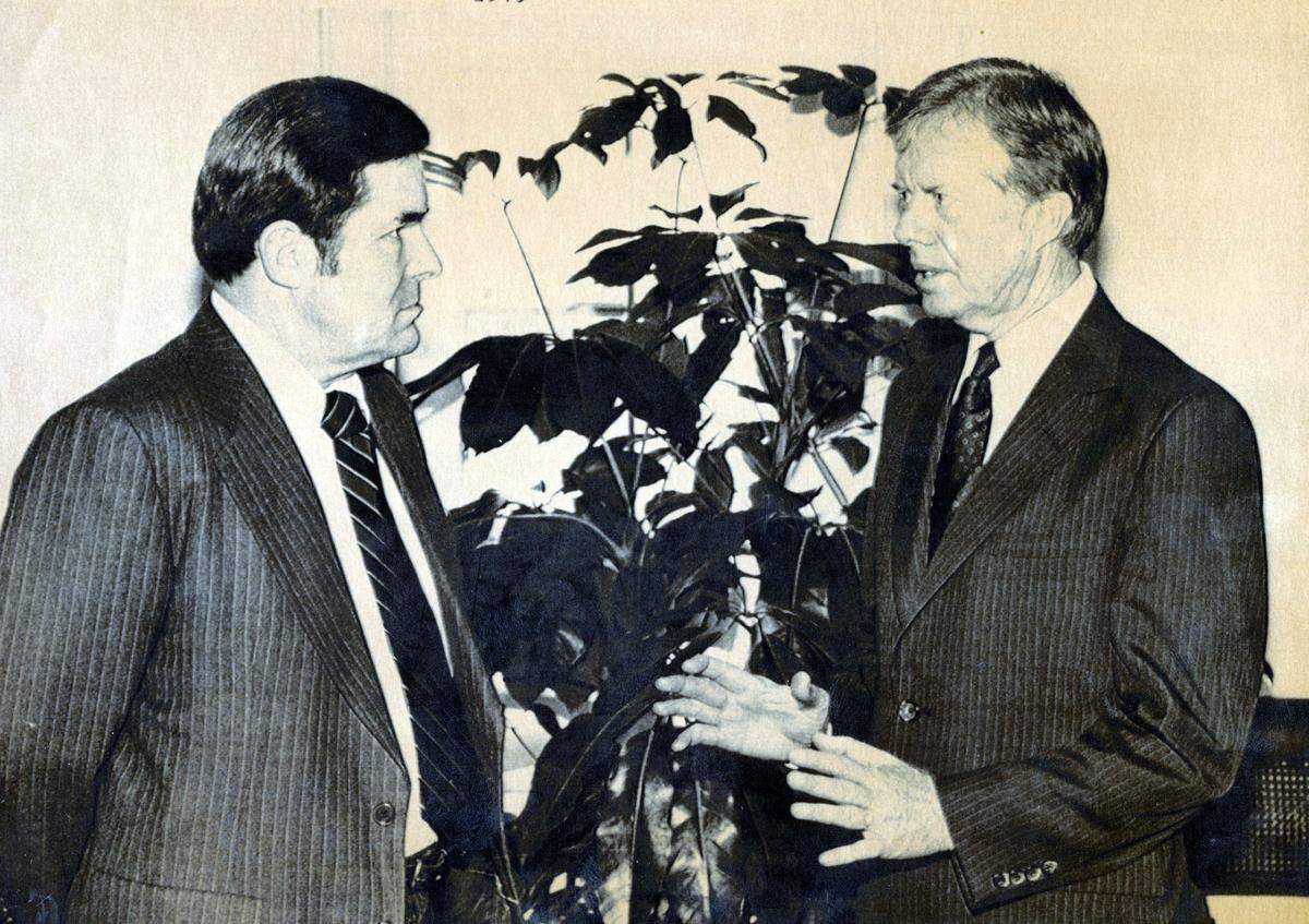 Al Smith met with President Carter at the White House on Dec. 14, 1979. Smith was Carter’s nominee to be federal co-chair of the Appalachian Regional Commission.