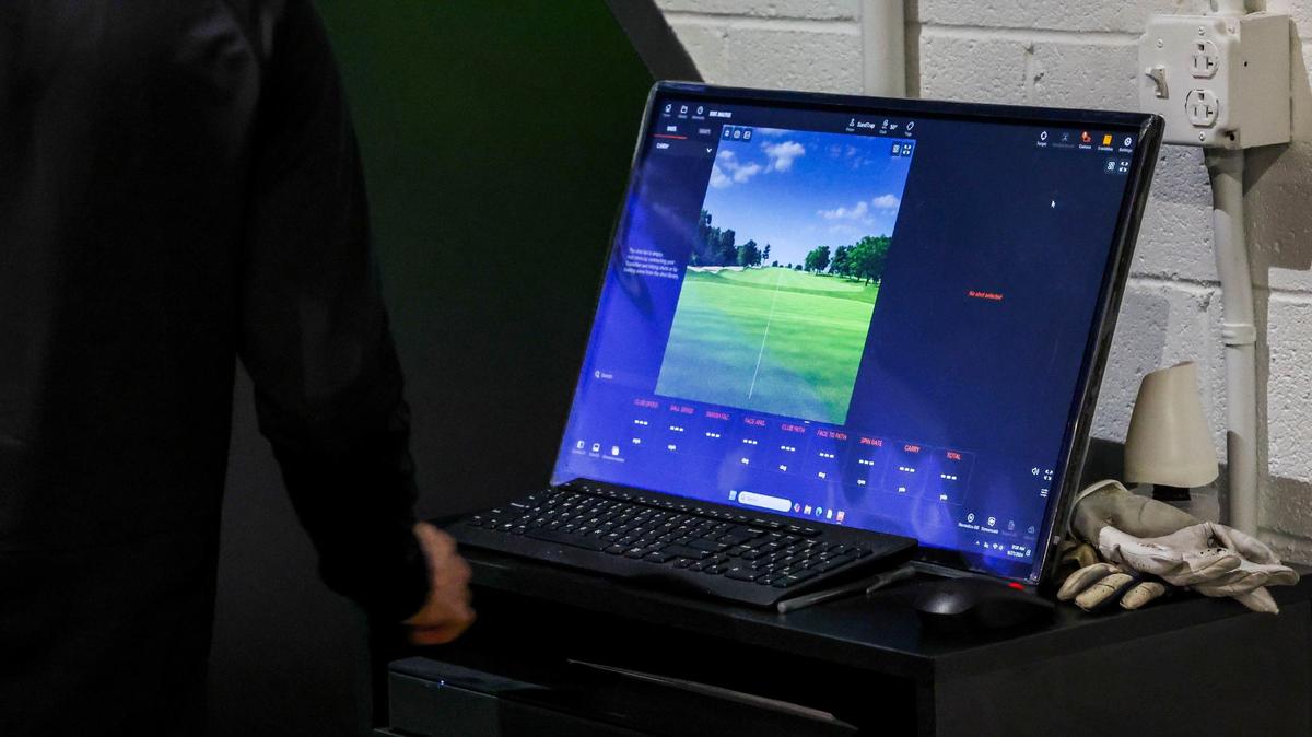 The three state-of-the-art simulators at the Sand Trap golf facility can track a player’s shots such as ball speed, club direction at impact, club head speed and more.